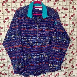 Vintage Colorful 1/4 Zip Nike Windbreaker